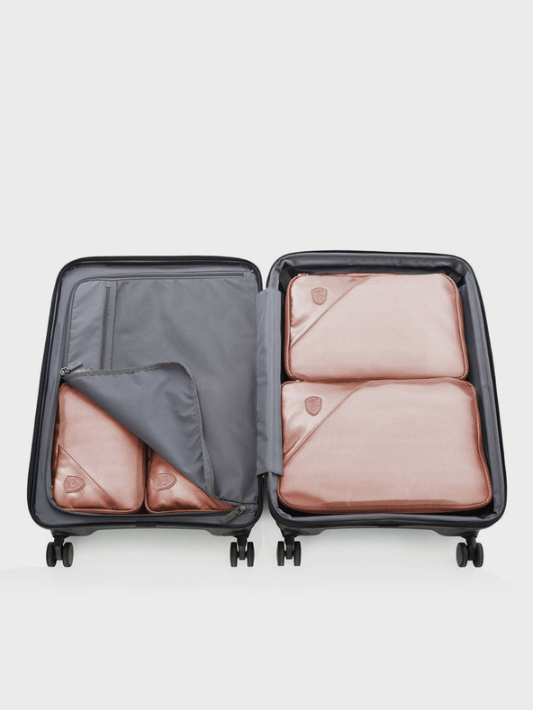 Heys Heys Metallic Packing Cube 5db öt darabos utazótáska készlet régi rózsaszínben