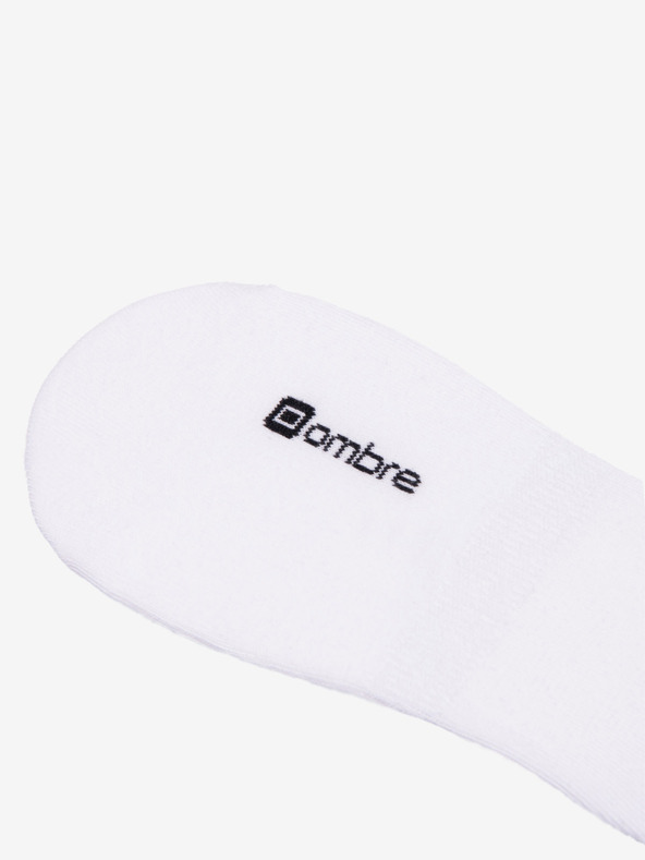 Ombre Clothing Három darabos készlet fehér férfi slip on zoknik Ombre Clothing