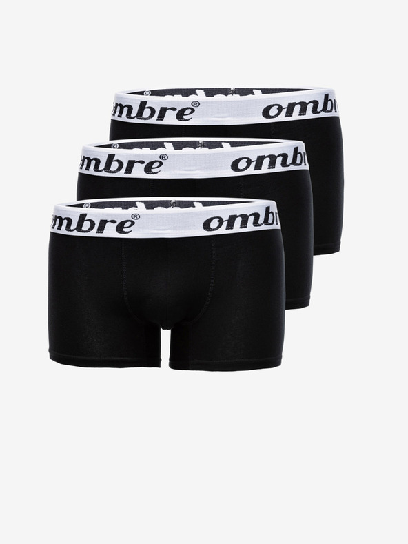 Ombre Clothing Fekete férfi boxeralsó - 3 csomag Ombre Clothing U159