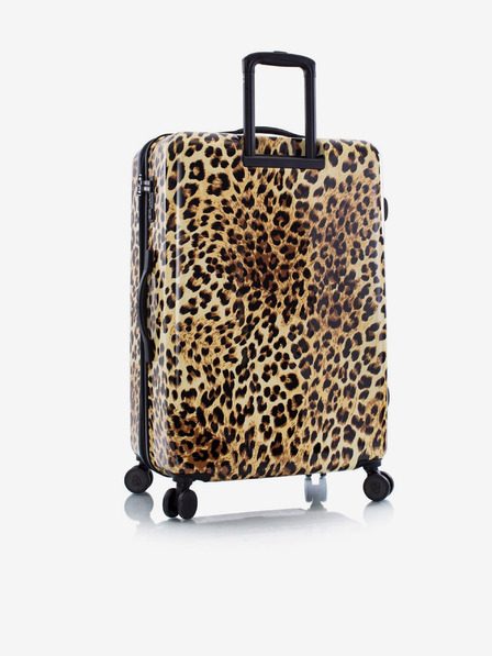 Heys Fekete és barna mintás utazóbőrönd Heys Brown Leopard L