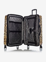Heys Fekete és barna mintás utazóbőrönd Heys Brown Leopard L