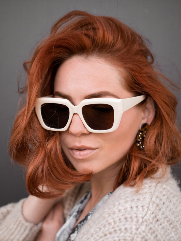 VEYREY VeyRey Négyzet napszemüveg Solbrit barna