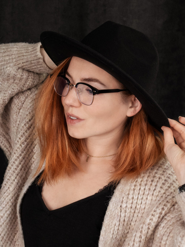 VEYREY VeyRey kék fényzáró napszemüveg félkeretes Ranw