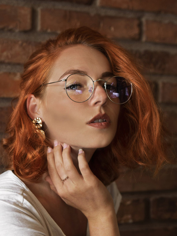 VEYREY VeyRey Kék fényt blokkoló szemüveg ovális Dilton ezüst