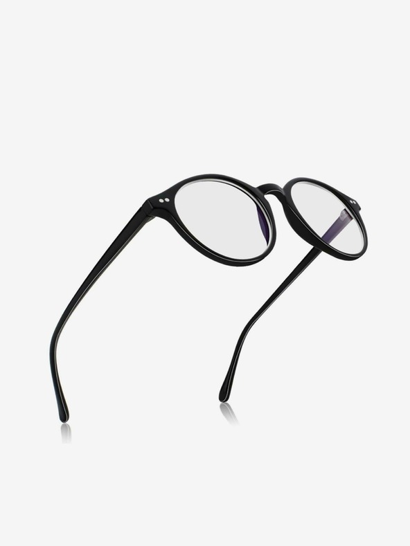 VEYREY VeyRey kék fényt blokkoló szemüveg Ovális Justyn Fekete