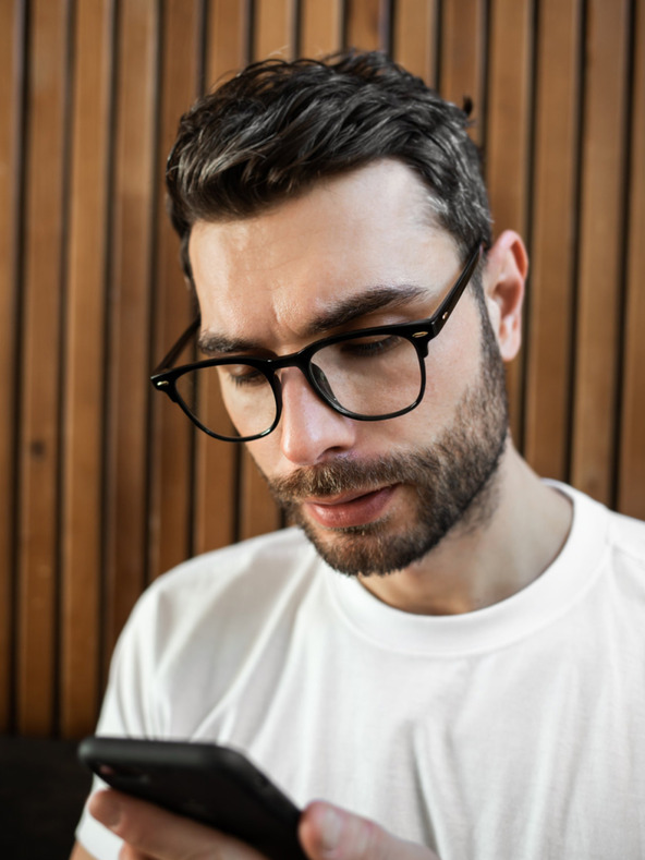 VEYREY VeyRey kék fényt blokkoló szemüveg szögletes Yngve fekete