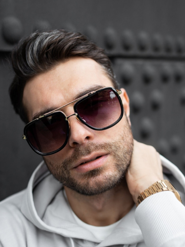 VEYREY VeyRey Square Holger napszemüveg Fekete