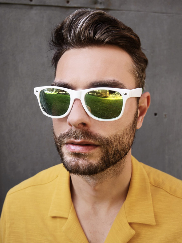 VEYREY VeyRey napszemüveg Nerd tükrözött arany szemüveg