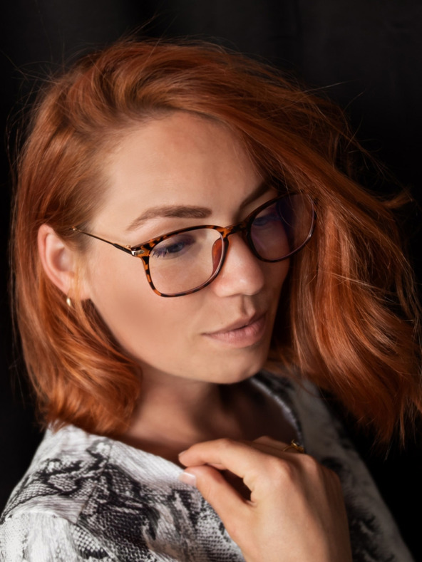 VEYREY VeyRey Kék fényt blokkoló szemüveg szögletes Orvar barna