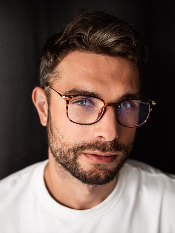 VEYREY VeyRey Kék fényt blokkoló szemüveg szögletes Orvar barna