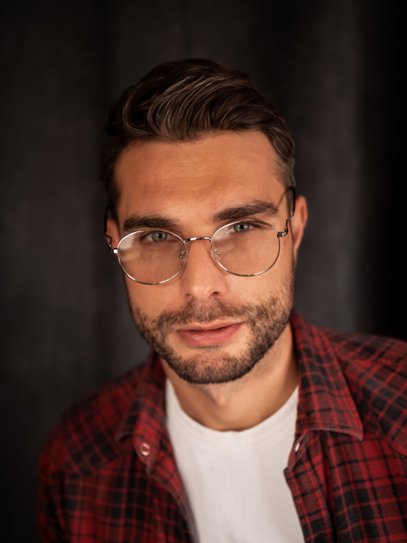 VEYREY Kék fényvédő szemüveg ezüst színben VeyRey Deug