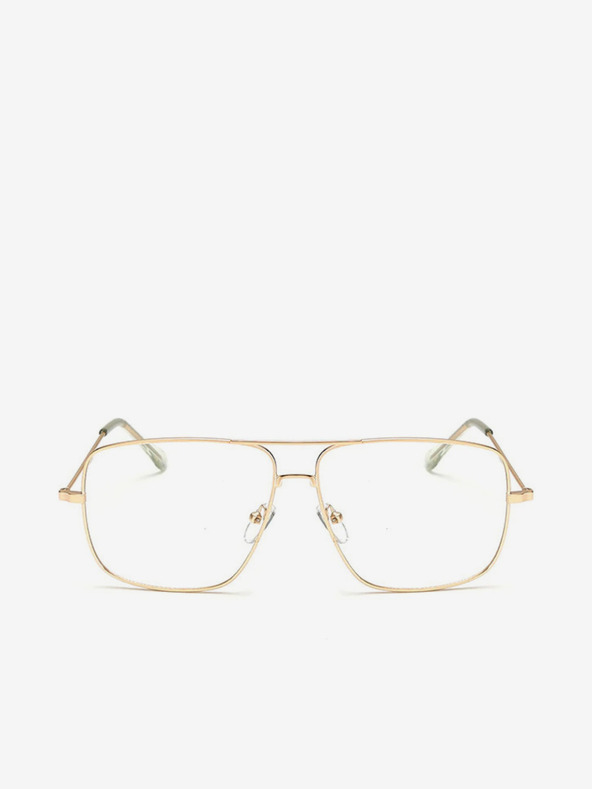 VEYREY Edge szemüveg tiszta lencsékkel, arany színben VeyRey Miles