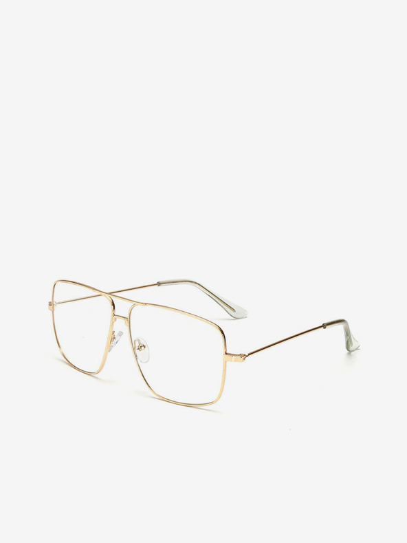 VEYREY Edge szemüveg tiszta lencsékkel, arany színben VeyRey Miles