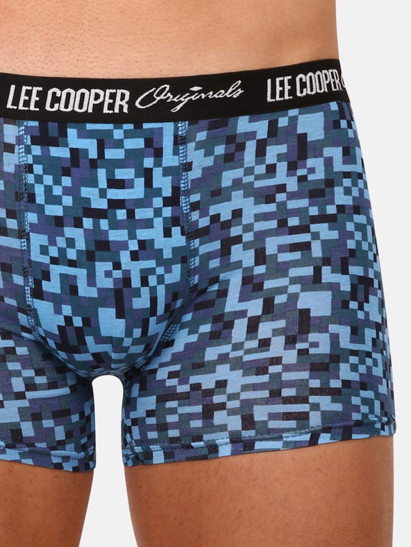 Lee Cooper Lee Cooper három darabos férfi boxeralsó készlet kék, lila és piros színben