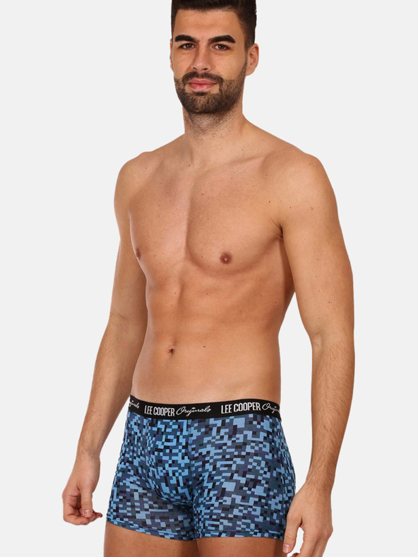 Lee Cooper Lee Cooper három darabos férfi boxeralsó készlet kék, lila és piros színben