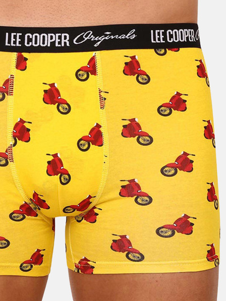 Lee Cooper Öt darabos férfi mintás boxeralsó készlet sárga, fekete és kék színben Lee Cooper-től