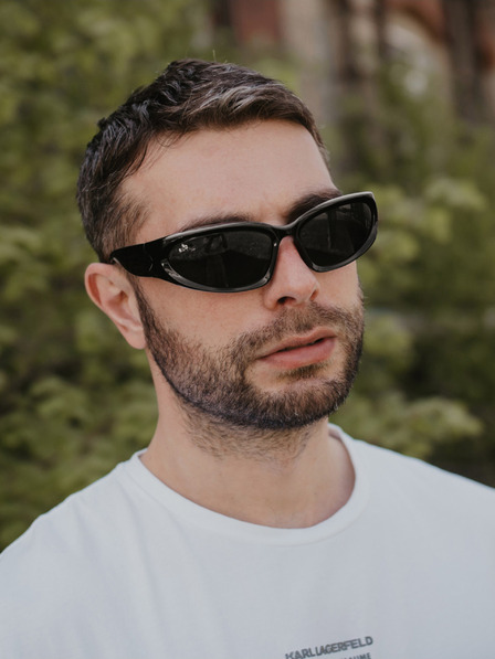 VEYREY Fekete uniszex sport napszemüveg VeyRey Steampunk Yolzalgil