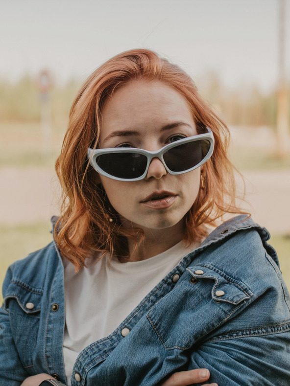 VEYREY Fehér uniszex VeyRey Steampunk Telos napszemüveg