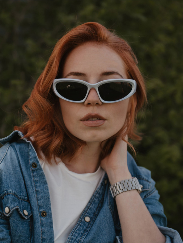 VEYREY Fehér uniszex VeyRey Steampunk Telos napszemüveg