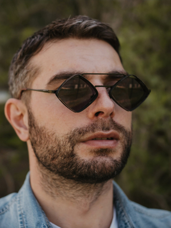 VEYREY Fekete unisex VeyRey Aeltimpion napszemüveg