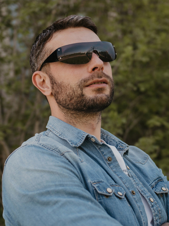 VEYREY Fekete uniszex napszemüveg VeyRey Binneon