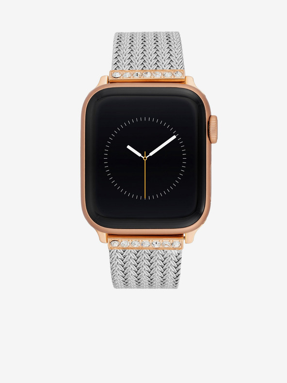 Anne Klein Pánt az Apple Watch-hoz ezüstszínű kristályokkal Anne Klein