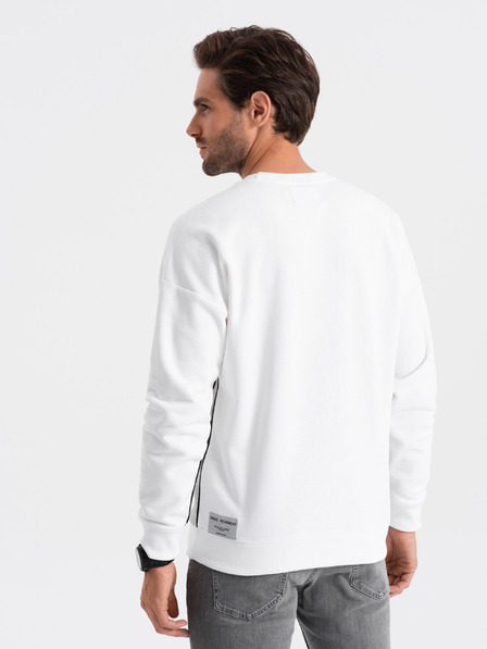 Ombre Clothing Szürke és fehér férfi melegítőfelső Ombre Clothing