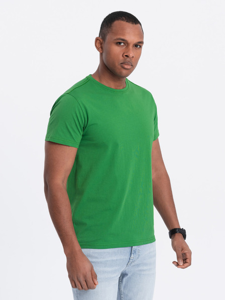 Ombre Clothing Zöld férfi basic ing Ombre Clothing
