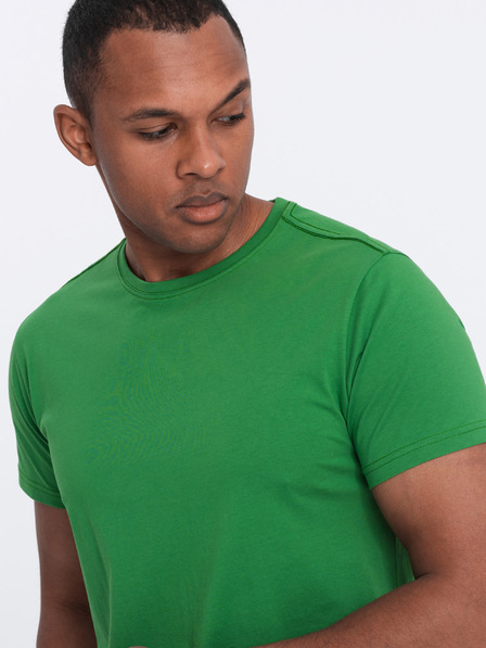 Ombre Clothing Zöld férfi basic ing Ombre Clothing