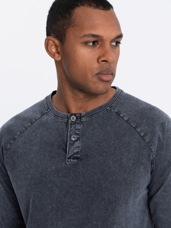 Ombre Clothing Kék férfi vintage póló Ombre ruházat