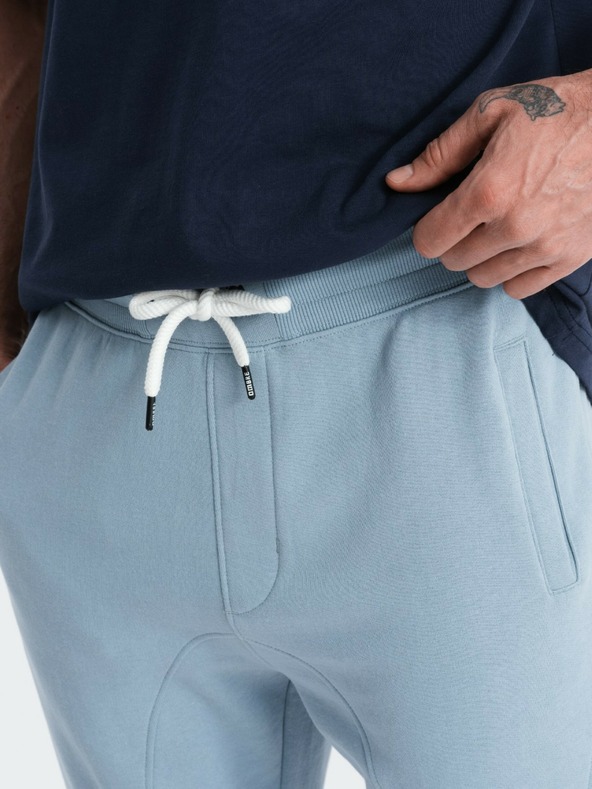 Ombre Clothing Kék férfi jogger melegítőnadrág Ombre ruházat