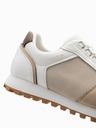 Ombre Clothing Bézs és fehér férfi tornacipő Ombre Ruházat