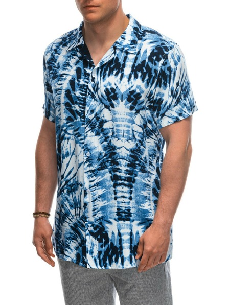 Ombre Clothing Mod fehér férfi mintás rövid ujjú póló Ombre ruházat Ombre Clothing