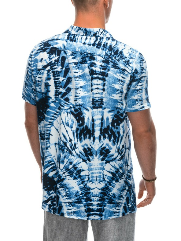 Ombre Clothing Mod fehér férfi mintás rövid ujjú póló Ombre ruházat Ombre Clothing