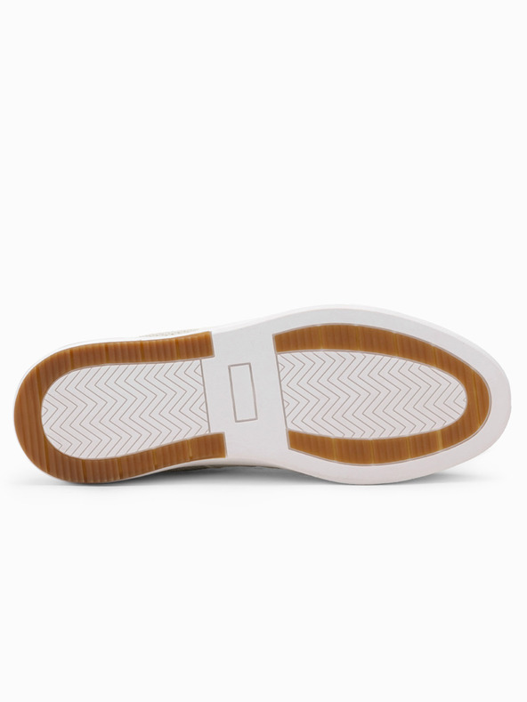 Ombre Clothing Bézs férfi slip-on tornacipő Ombre ruházat