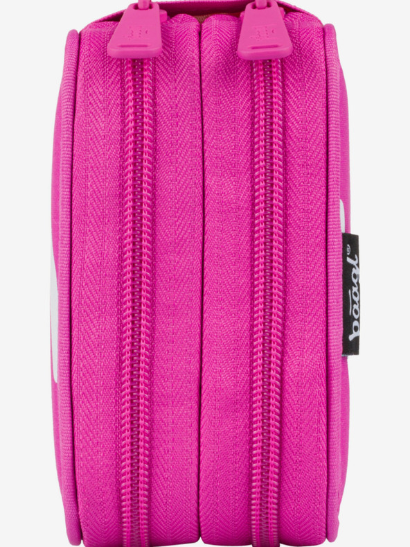 BAAGL  Rózsaszín iskolai tolltartó kétszintes logo rózsaszín Baagl