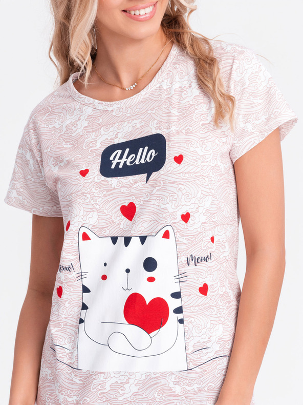 Edoti Női pizsama - bézs EDOTI