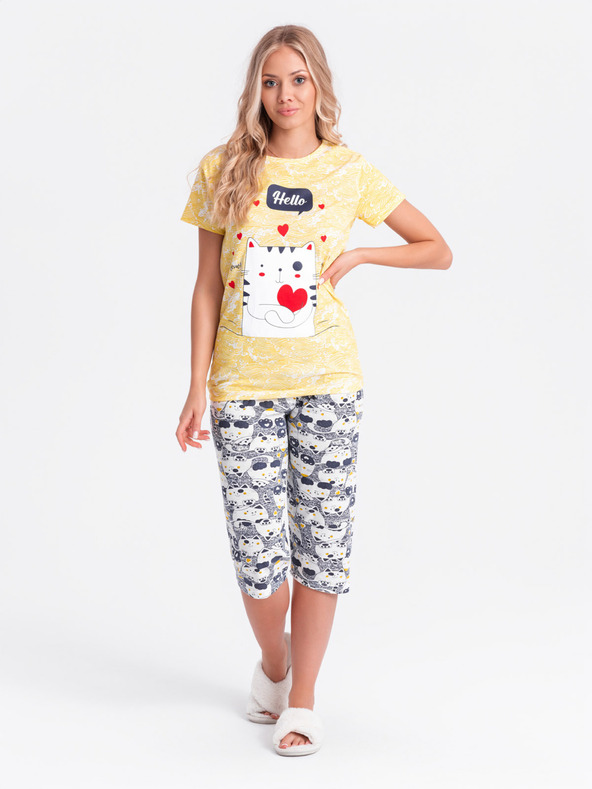 Edoti Női pizsama - sárga EDOTI