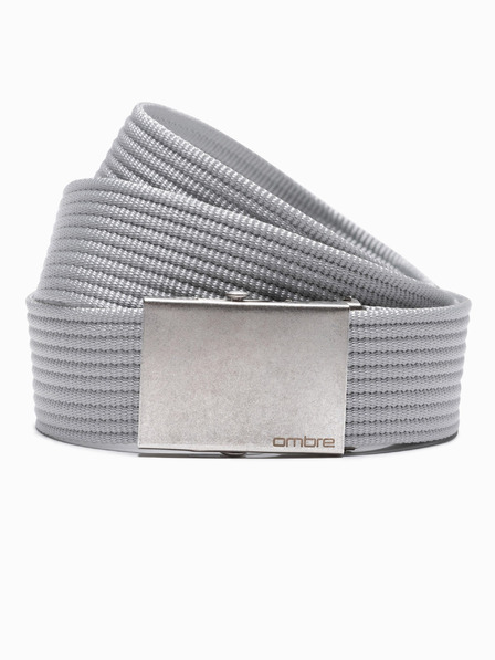 Ombre Clothing Férfi szövet öv - szürke A029 Ombre ruházat