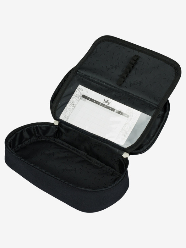 BAAGL  Fekete iskolai tolltartó Baagl Metallic Holo