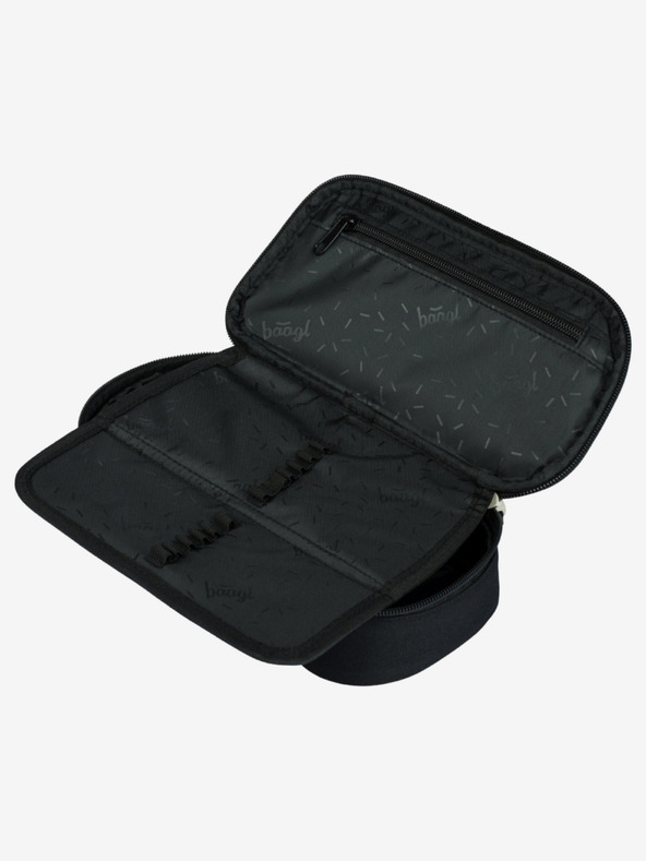 BAAGL  Fekete iskolai tolltartó Baagl Metallic Holo