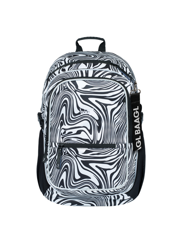 BAAGL  Fekete iskolai hátizsák Baagl Core Mixture