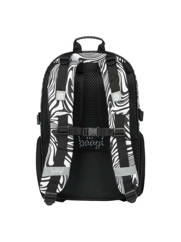 BAAGL  Fekete iskolai hátizsák Baagl Core Mixture
