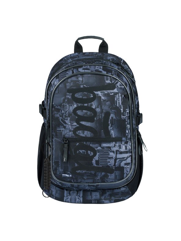 BAAGL  Baagl Core Technic szürke iskolai hátizsák