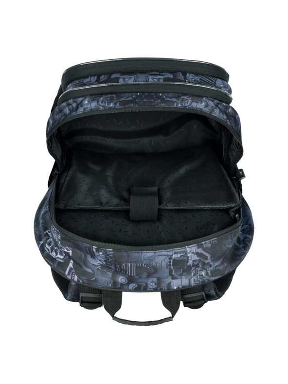 BAAGL  Baagl Core Technic szürke iskolai hátizsák