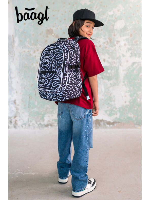 BAAGL  Baagl Core Element fekete iskolai hátizsák