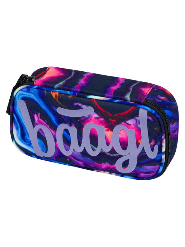 BAAGL  Lila iskolai szett - hátizsák, tolltartó, táska Baagl Core Marble