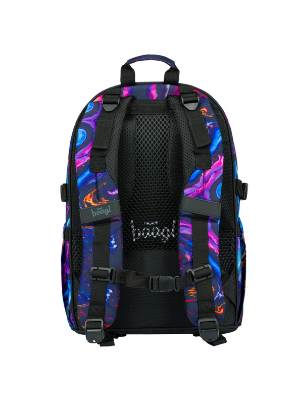 BAAGL  Lila iskolai szett - hátizsák, tolltartó, táska Baagl Core Marble