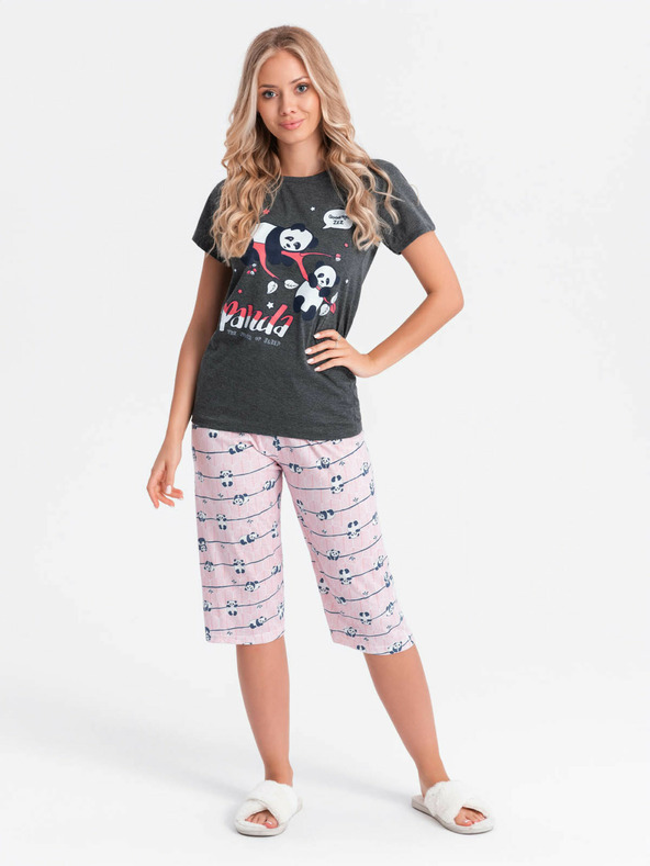 Edoti Női pizsama - grafit EDOTI