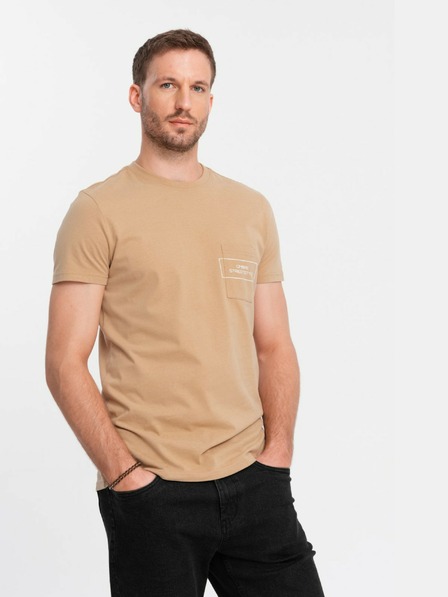 Ombre Clothing Férfi pamut póló Ombre zsebnyomtatással Ombre Streetstyle Ombre ruházat